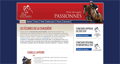 Desktop Screenshot of ecuriesdelachaudiere.com